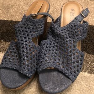 Navy wedges size 10